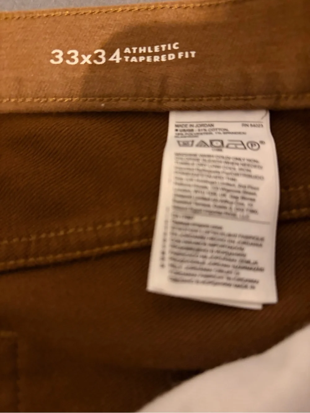 Banana Republic Men’s Tan Straight-Leg Chinos